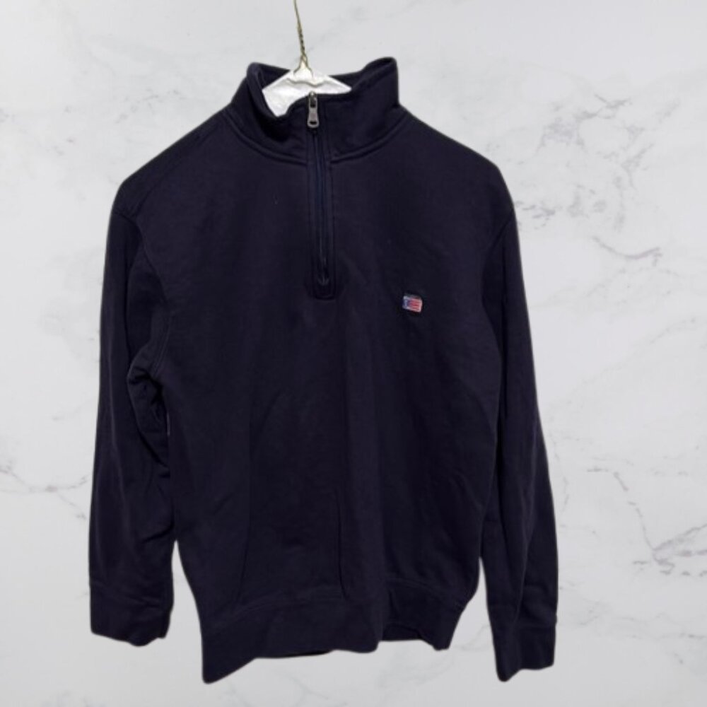 Chaps Men's and Big Men's Fleece Quarter Zip Mock Neck Sweatshirt Size XS